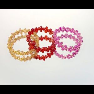 Handmade wire beaded rings